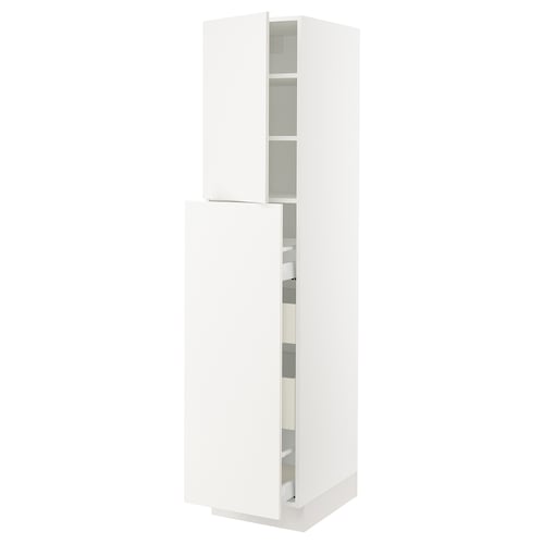 SEKTION / MAXIMERA Gabin alt extb 2 prtas 4 cjnes+ests, blanco/Veddinge blanco, 46x61x203 cm