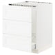 SEKTION / MAXIMERA Gabin bajo p/tarja y bote de basura, blanco Enköping/blanco efecto madera, 61x61x76 cm