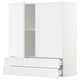 SEKTION / MAXIMERA Gabin pared 2 puertas 2 cajones, blanco/Axstad blanco mate, 91x37x102 cm