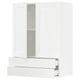 SEKTION / MAXIMERA Gabin pared 2 puertas 2 cajones, blanco Enköping/blanco efecto madera, 76x37x102 cm