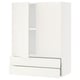 SEKTION / MAXIMERA Gabin pared 2 puertas 2 cajones, blanco/Veddinge blanco, 76x37x102 cm