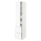 SEKTION / MAXIMERA Gabinete alto 1 puerta 4 cajones, blanco Enköping/blanco efecto madera, 46x61x229 cm
