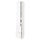 SEKTION / MAXIMERA Gabinete alto 1 puerta 4 cajones, blanco Enköping/blanco efecto madera, 38x37x229 cm