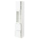 SEKTION / MAXIMERA Gabinete alto 2 puertas 2 cajones, blanco Enköping/blanco efecto madera, 38x37x203 cm