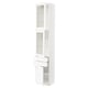SEKTION / MAXIMERA Gabinete alto 3 puertas 2 cajones, blanco Enköping/blanco efecto madera, 46x37x229 cm