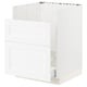 SEKTION / MAXIMERA Gabinete bajo p/ tarja HAVSEN, blanco Enköping/blanco efecto madera, 61x61x76 cm