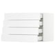 SEKTION / MAXIMERA Gabinete de pared 4 cajones, blanco/Axstad blanco mate, 76x37x51 cm