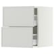 SEKTION / MAXIMERA Gabinete de pared con 2 cajones, blanco/Aspudden gris claro, 46x37x51 cm