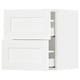 SEKTION / MAXIMERA Gabinete de pared con 2 cajones, blanco Enköping/blanco efecto madera, 46x37x51 cm