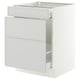 SEKTION / MAXIMERA Gabinete para bote 1 cajón, blanco/Aspudden gris claro, 61x61x76 cm