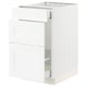 SEKTION / MAXIMERA Gabinete para bote 1 cajón, blanco Enköping/blanco efecto madera, 46x61x76 cm