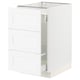 SEKTION / MAXIMERA Gabinete para bote 1 cajón, blanco Enköping/blanco efecto madera, 46x61x76 cm