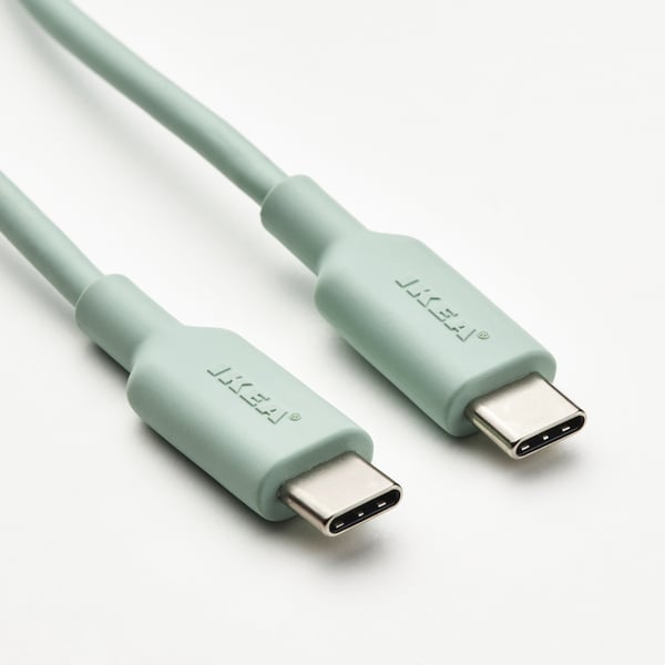 SITTBRUNN USB-C a USB-C, Verde claro, 1.0 m