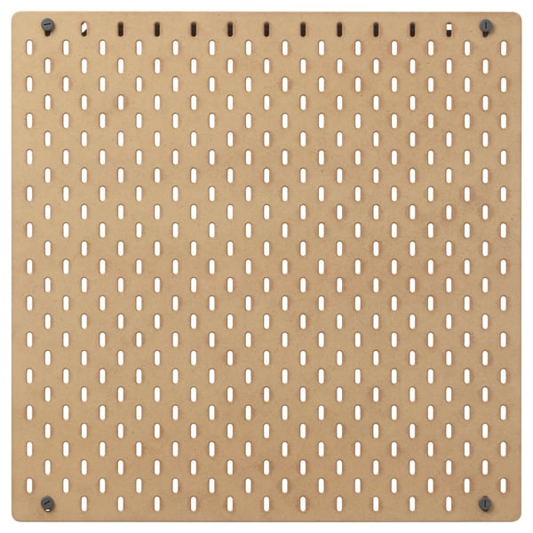 SKÅDIS Tablero perforado, madera, 56x56 cm