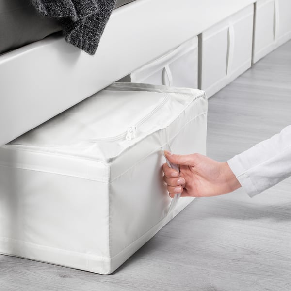 SKUBB Bolsa de almacenaje, blanco, 43x53x19 cm