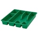 SMÄCKER Bandeja para cubiertos, verde vivo, 31x26 cm