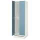 SMÅSTAD / UPPFÖRA Clóset, blanco azul/+2 rieles para ropa, 60x65x196 cm