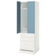 SMÅSTAD / UPPFÖRA Clóset, blanco azul/con 3 cajones, 60x65x196 cm