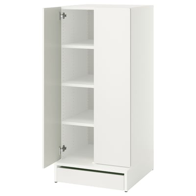 SMÅSTAD / UPPFÖRA Clóset, blanco blanco/con 3 repisas, 60x65x136 cm