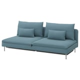 SÖDERHAMN Funda p/módulo sofá cama 3 plazas, Fridtuna azul grisáceo oscuro