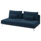 SÖDERHAMN Funda p/módulo sofá cama 3 plazas, Kelinge azul oscuro