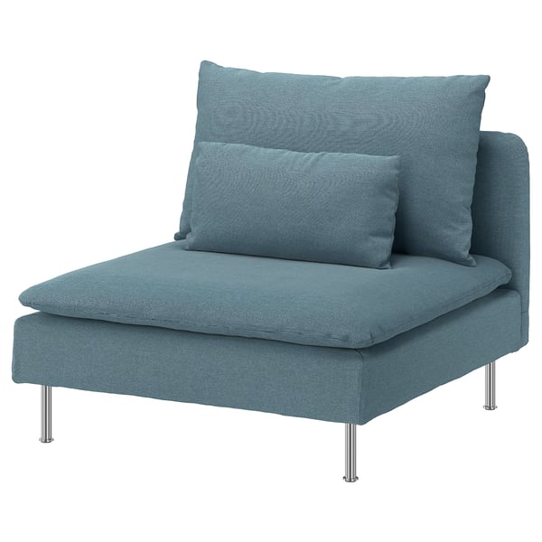 SÖDERHAMN Módulo de 1 asiento, Fridtuna azul grisáceo oscuro