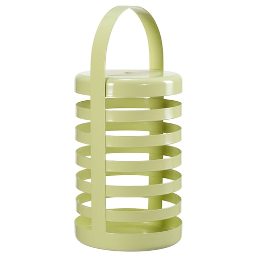 SOLVINDEN Lámpara LED de mesa, a pilas raya/exterior Verde claro
