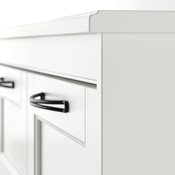 SONGESAND Cómoda de 6 cajones, blanco, 82x126 cm
