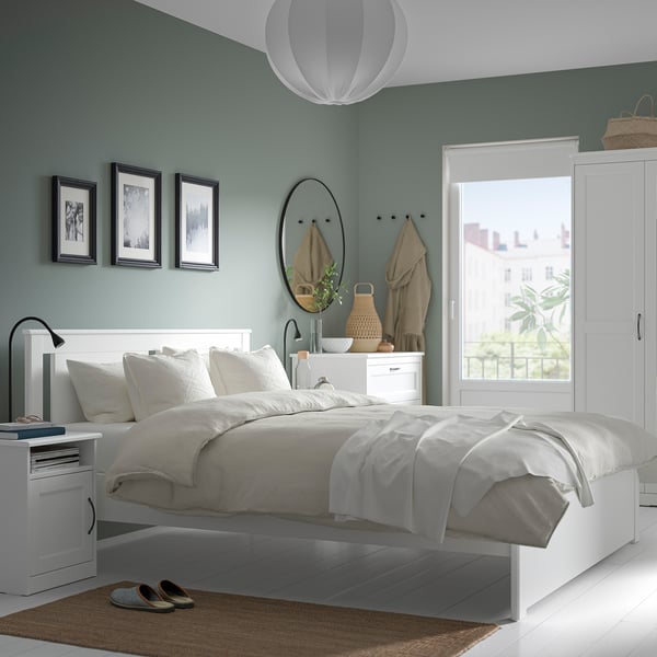 SONGESAND Muebles para recámara, 5 piezas, blanco, Queen