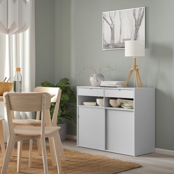SPIKSMED Bufetera, gris claro, 97x40x79 cm