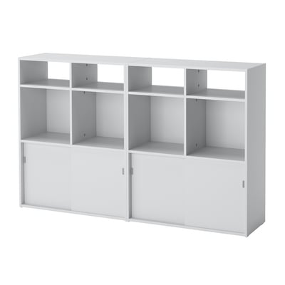 SPIKSMED Combinación de almacenamiento, gris claro, 155x32x96 cm