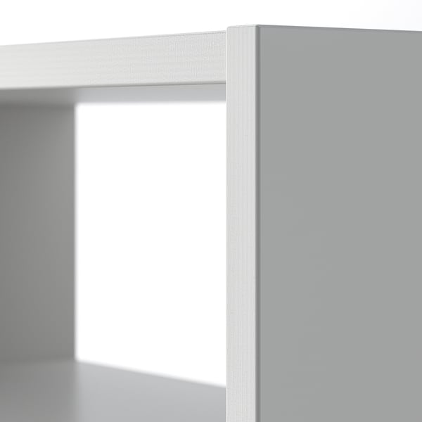 SPIKSMED Mueble de TV con almacenaje, gris claro, 215x32x96 cm