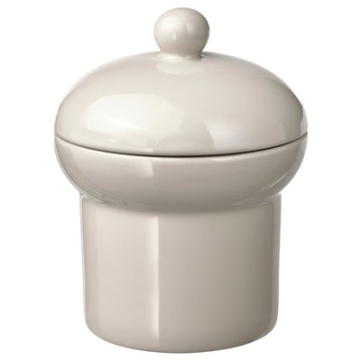 SPINNARHAJ Frasco con tapa, hueso, 13 cm