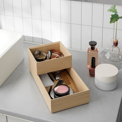STEGESUND Caja, 2 piezas, bambú claro