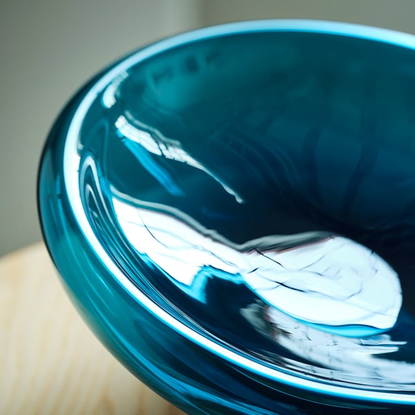 STOCKHOLM 2025 Tazón, Azul oscuro- turquesa, 34 cm