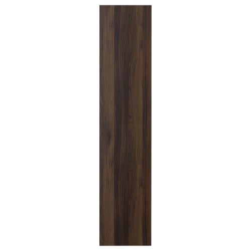 STORKLINTA Puerta, café oscuro/efecto roble, 50x229 cm