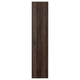 STORKLINTA Puerta, café oscuro/efecto roble, 50x229 cm