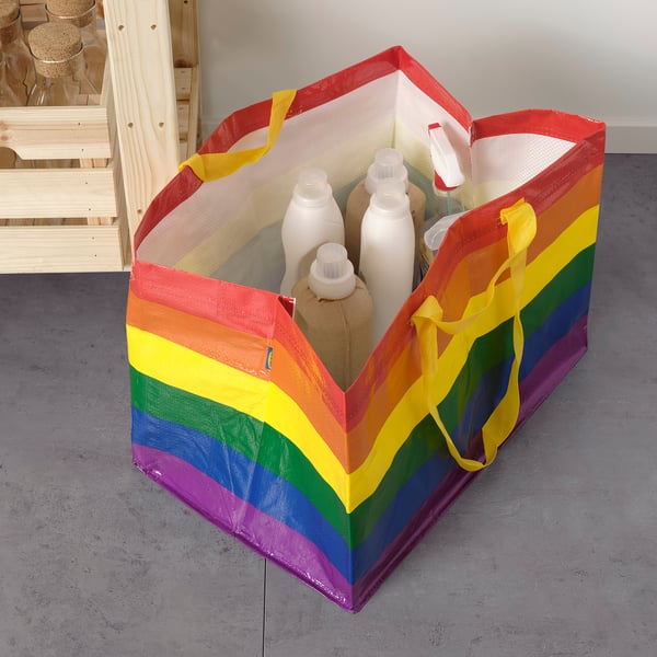 STORSTOMMA Bolsa, grande, multicolor, 71 l