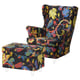 STRANDMON Funda para sillón/taburete, Stigsbo multicolor/negro