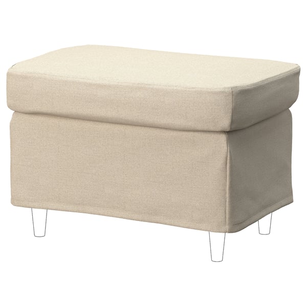 STRANDMON Funda para taburete, Naggen beige