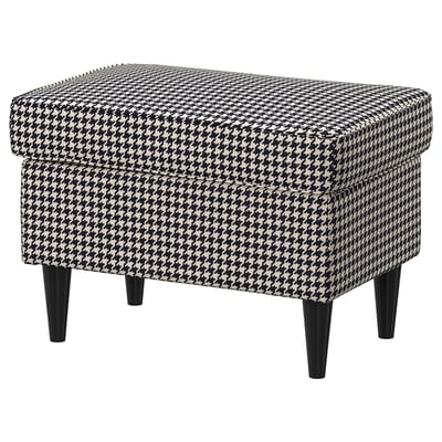 STRANDMON Taburete, Vibberbo negro/beige