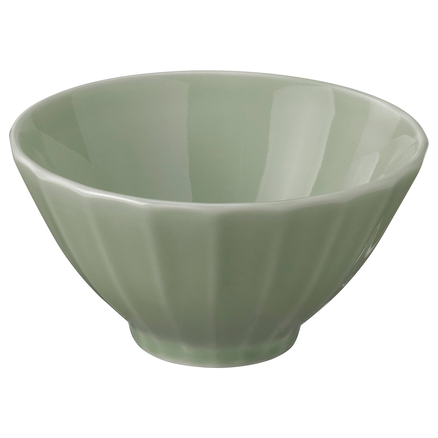STRIMMIG Tazón, gres gris-verde claro, 11 cm