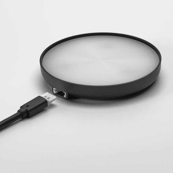 STRIMSÄV Bombilla LED, negro