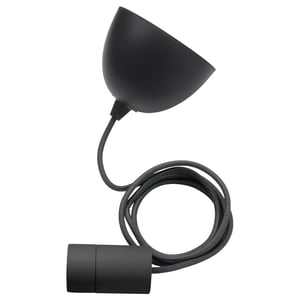 SUNNEBY Set de cables, negro textil, 1.8 m