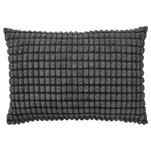 SVARTPOPPEL Funda de cojín, carbón, 40x58 cm