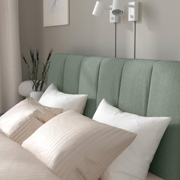 TÄLLÅSEN Base de cama tapizada con colchón