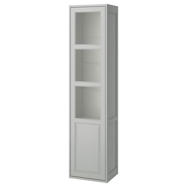 TÄNNFORSEN Gab alt puerta, gris claro, 18x15x77 "