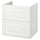 TÄNNFORSEN Mueble lavabo con cajones, blanco, 61x53x64 cm