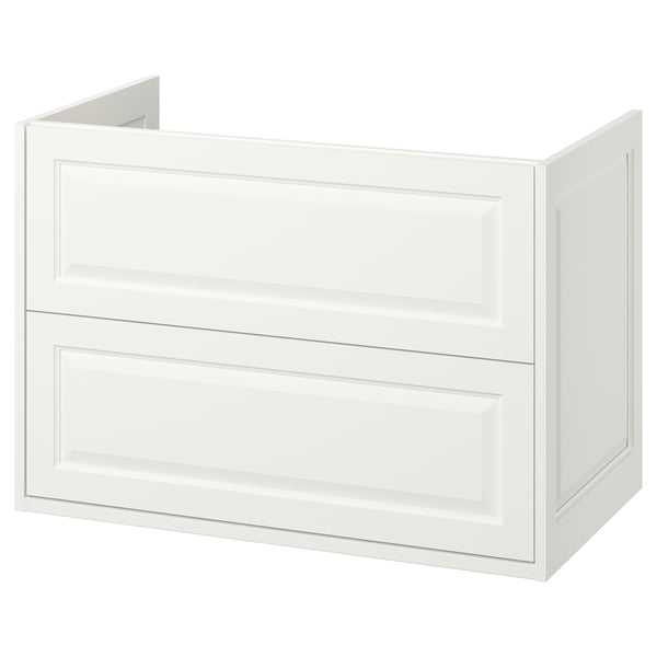 TÄNNFORSEN Mueble lavabo con cajones, blanco, 91x53x64 cm