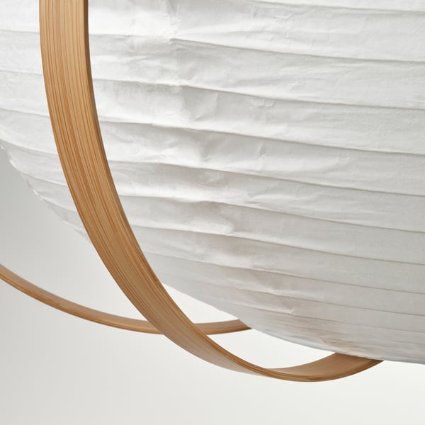 TAGGTOFS / HAVSDJUP Lámpara de techo, blanco bambú, 67 cm